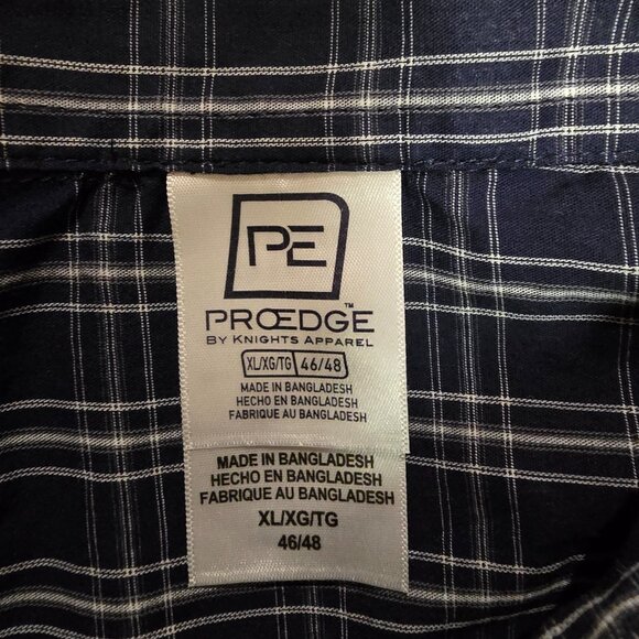 West Virginia Mountaineers Men's Pro Edge Button Down Shirt Navy White Sz XL - Picture 5 of 5